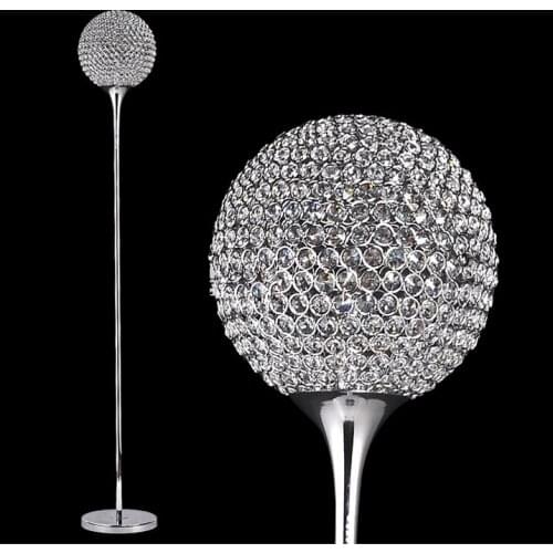 High Quality Crystal Floor Lamp Lustres Floor Stand Light Fixture Lighting lampada da terra