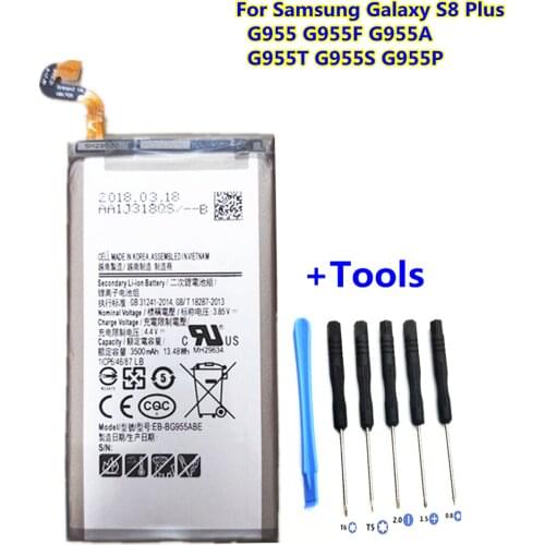 Replacement 3500mAh EB-BG955ABA EB-BG955ABE battery For Samsung Galaxy S8 Plus S8+ G9550 G955 G955F/A G955T G955S G955P Phone