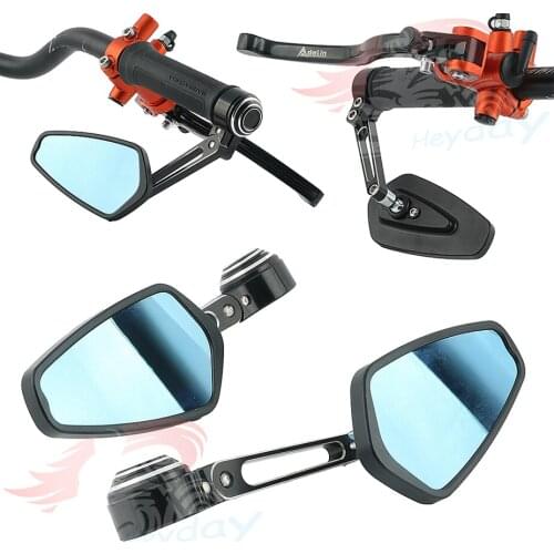 7/8" Handlebar End Mirrors CNC Motorcycle Rearview Side Mirror for suzuki SV650X GSXS750 GSX-S1000 2018 2019 SV1000 V-STROM