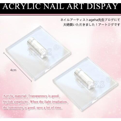 1pcs/lot square Round Butterfly Nail Art DISPLAY Transparent Practice Tips Acrylic