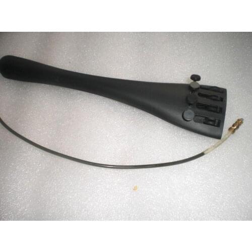 1PC Quality Carbon Fiber Cello Tail Piece with Tuners & 1 Nylon Cello Gut 4/4 3/4 1/2 1/4 size