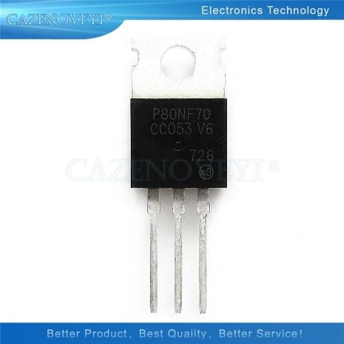 10pcs/lot STP80NF70 TO220 P80NF70 TO-220 80NF70 new and original IC In Stock