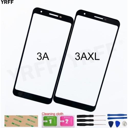 3A XL G020C G020G G020F 3A G020A G020E Fornt Panel Glass For Google Pixel 3A XL Front Glass (No touch Screen) Outer Glass Panel