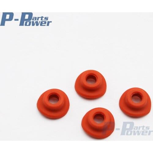 4PCS Orange Silicone Tyre Air Valve Cap Seal Gasket Washer Mud Guard For EXC SX SXF XC YZF CRF