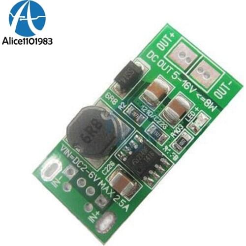 5PCS 8W USB Input DC-DC 1V 2V-6V 5V to 12V Step Up Boost Board Module Power Supply Converter Charger Board