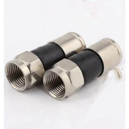 75-5 f cable joint digital set-top box joint head f extrusion type waterproof imperial RG6