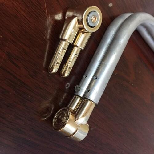 8 inch aluminum tubular internal hinge Bag frame purse frame Gold