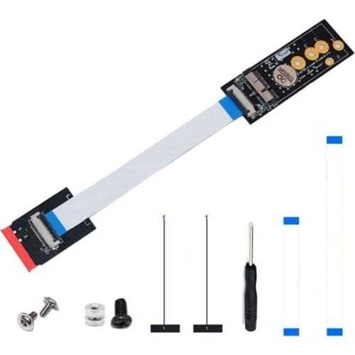 M.2 Wifi Adapter Key A+E to Wifi Card BCM94360CD BCM94331CD BCM943602CS BCM94360CS2 BCM943224PCIEBT2 for Pro Air