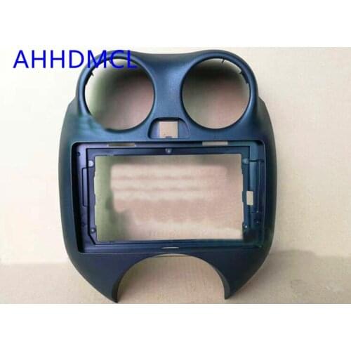 Car Fascias Navigation Fascia Dash Frame Kit For 9" Universal Android Multimedia Player For Nissan March 2015 2016 2017 2018