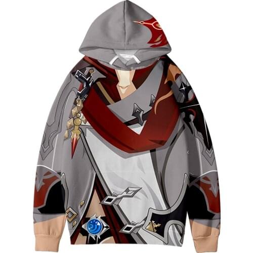 Genshin Impact Tartaglia 3D Fashion Fall Winer Suit Hoodies Sportswear Hooded Youthful Kawaii Women/Men The hooded