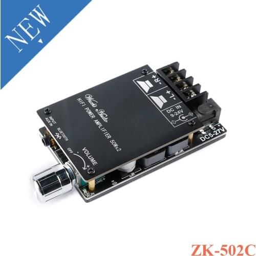 HIFI 2.0 Stereo Bluetooth 5.0 TPA3116D2 Digital Power Audio Amplifier Board Module 50WX2 Speaker Amplificador Home Theater