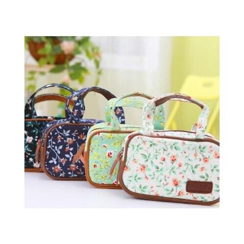 Fashion Pure and fresh makeup bag storage bag 21*7.5*12cm free shipping