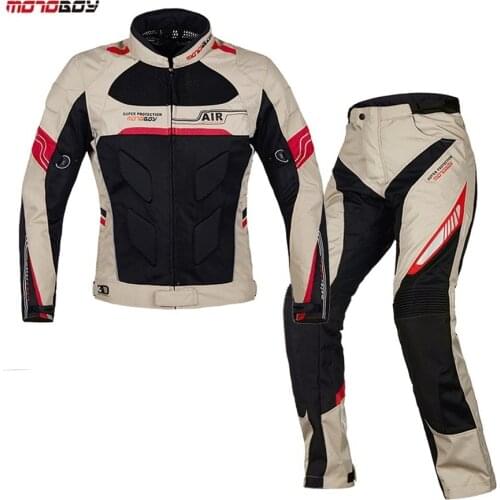 Free shipping 1set Motoboy summer Spring Mesh Breathable Night Reflection Motorcycle Jacket and pant With 9pcs pads