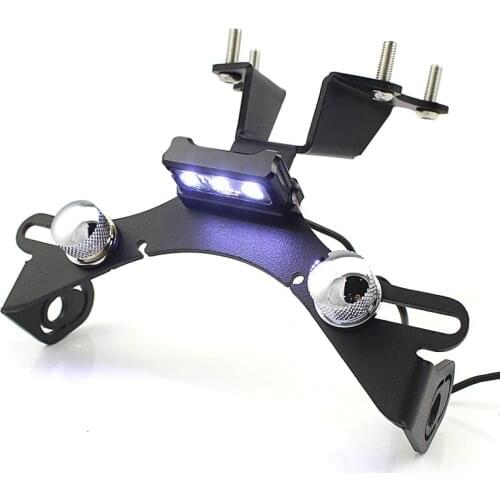 New arrival Aluminum Registration Plate Holder License Plate Frame with LED light for YAMAHA FZ-09 MT 09 2013-2016 2015 2014 201