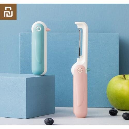 New Xiaomi Jordanjudy Melon and Fruit Peeler Stainless Steel Penguin Cartoon Multifunction Planing Knife Environmental Safety