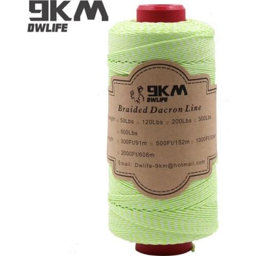 Braided Dacron Kite Line 120lb 500ft for Outdoor Kite Flying Line Polyester Auxiliary String Accessories Green