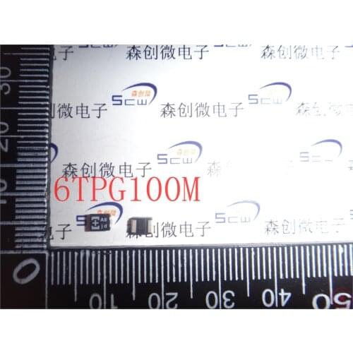 Polymer solid tantalum capacitors 100 uf 6.3 V type B 6 tpg100ma new and original