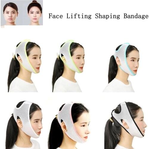 3D V-Line Face-Lifting Eliminates Women Sagging Skin Sleep Pain-Free Breathable Chin Up Anti Aging Face Slimming Bandage