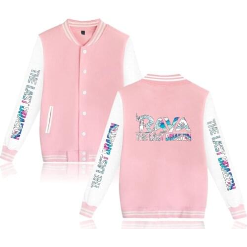 Raya and the Last Dragon Jackets Print Baseball Sweatshirt Casual Baseball Jacket girls Clothes Cool the film Tops Women Clothes
