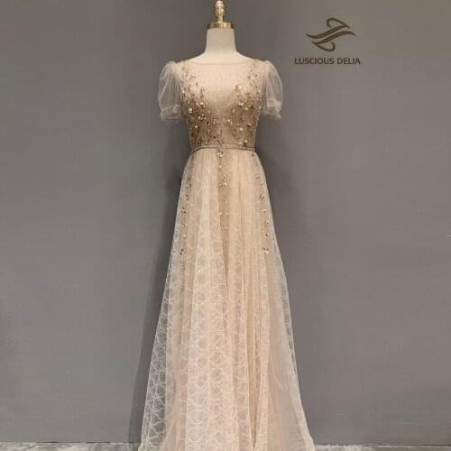 Luxurious Elegant Gala Evening Dresses 2021 Formal Party Gown A-Line Dress Luscious Delia