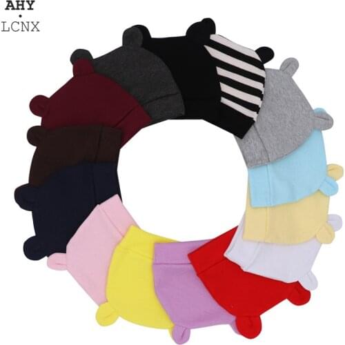 Baby Hat With Ears Cotton Warm Newborn Caps Baby Girl Boy girl bonnets Autumn Winter Hats For Kids bonnet babies Beanie Hat