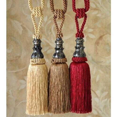 Curtain hanging ball Suspense tassel fringe tapestry accessories hanging ear Curtain tied rope Tapestry hanging decoration