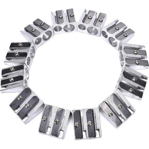 3PCS pencil sharpener excellent students metal pencil sharpener Two Hole For Home Schools Offices Children