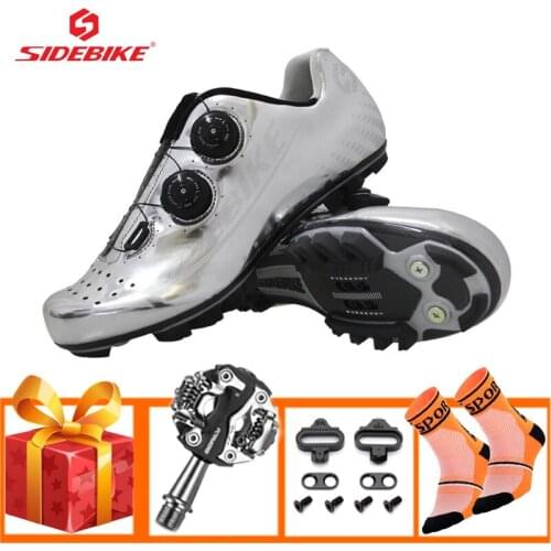 SIDEBIKE Sapatilha Ciclismo Mtb Carbon Fiber Sole Cycling Shoes Men Women Self-locking Ultralight Sneakers Mountain Bike Shoes