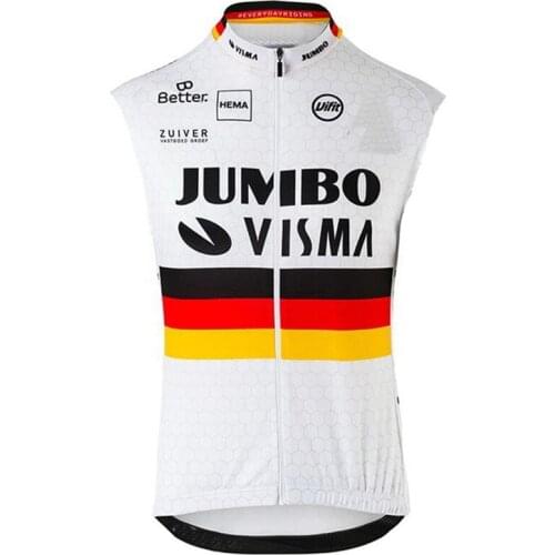 JUMBO Windproof vest visma team Agu Uifit cycling Jersey 2020 Men cycling vest 2020 Sleeveless jacket Lightweight and breathable