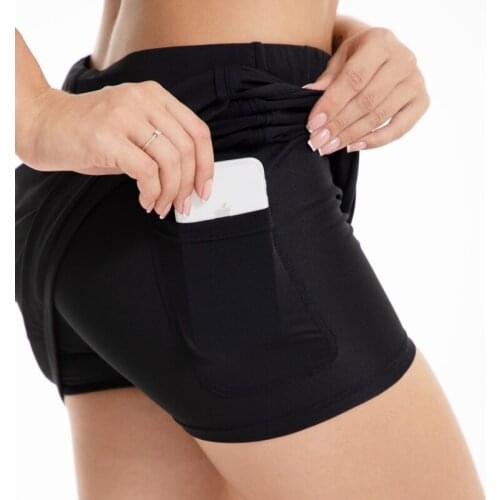 Quick Dry Pencil Skirts Womens Active Athletic Skort Lightweight Skirt With Pockets With Shorts Inner For Running HOT