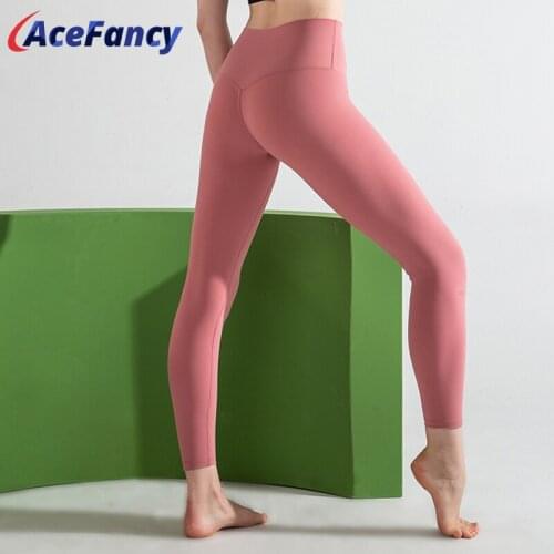 Acefancy Yoga Pants Women Naked-feel Squat Proof Workout Gym Sport Fitness Tights T2166 Feamle Workout Gym Yoga Leggings Mujer