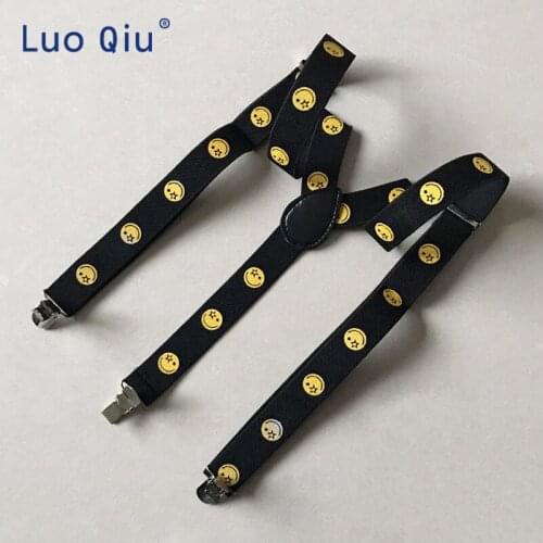 3 clips black mens suspenders for men 2.5cm womens pants with Braces elastic straight adjustable suspenders 2.5*100cm