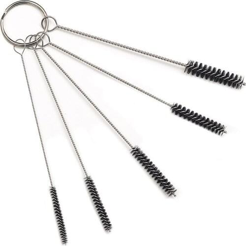 5Pcs/Set Multi-Functional Nylon Wool Tools Cleaning Brush Drink Straws Sewing Computer Machines Paint Spray Guns Brush Accessory