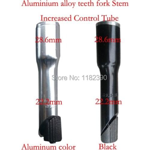 Aluminium alloy teeth fork Stem Increased Control Tube Extend Handlebar Bike Stem Heighten Bike Front Fork Stem BSB024