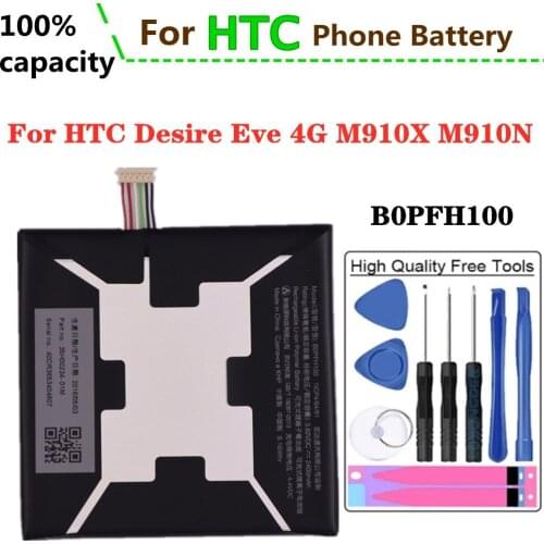 B0PFH100 Battery For HTC Desire Eye 4G M910X M910n Phone Battery 2400mAh High Capacity Replacement Batteries + Tools