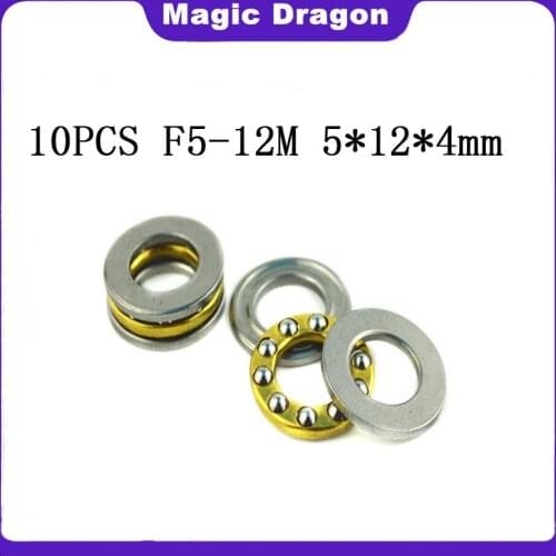 Free Shipping 10pcs F5-12M Axial Ball Thrust Bearing high quality BA5 AKL5 5mm x 12mm x 4mm 5x12x4 mm factory outlet
