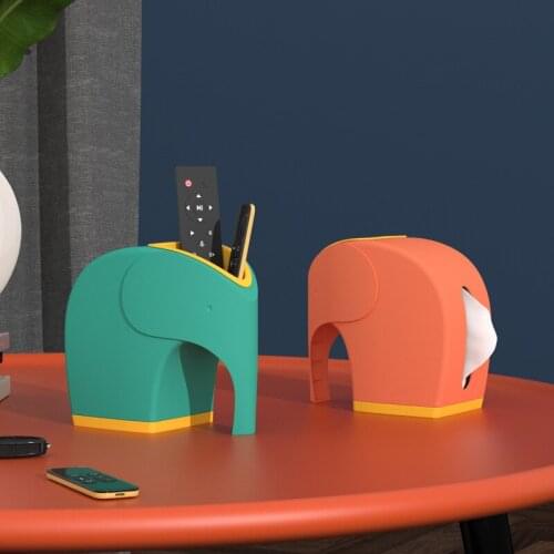 Drawer Paper Box Household Living Room Table Table Napkin Lovely Elephant Simple Creative Household Animal Tissue Boxes