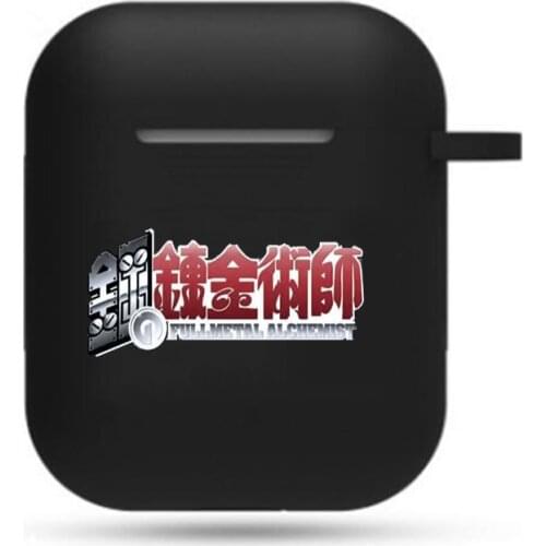 Japan anime Fullmetal Alchemist Earphone Cover Case Apple AirPods 2 1 Soft Silicone wireless Bluetooth Protective Earphone Case