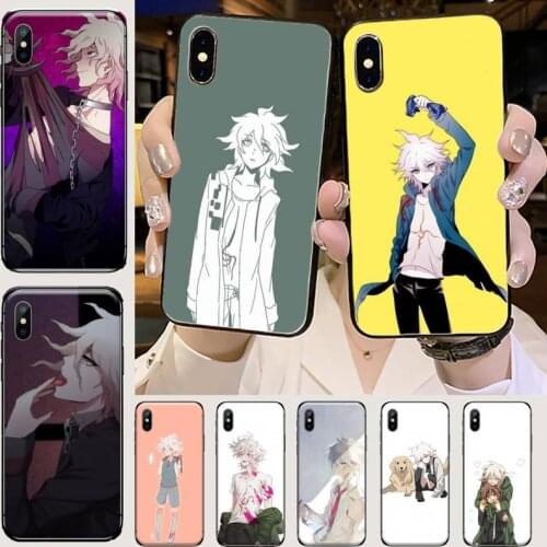 Makoto Nagito Komaeda Anime Phone Case for iPhone 11 12 mini pro XS MAX 8 7 6 6S Plus X 5S SE 2020 XR