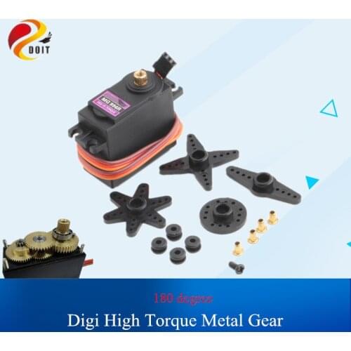 180 degree Metal Gear Digital Servo with a full set of accessory High Torque for Robot Mechanical Arm Tank Chassis DOIT
