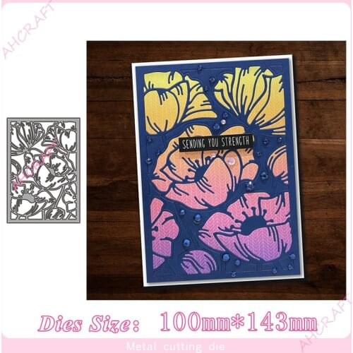 Flower cutout Background frame Metal Cutting Dies for diy Scrapbooking Photo Album Decorative Embossing PaperCard Crafts Die2020