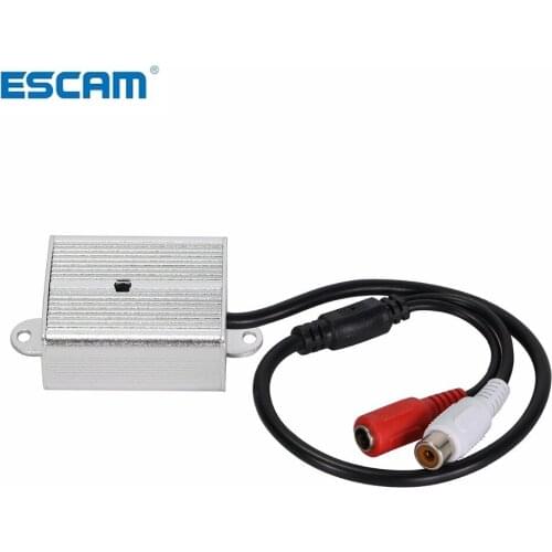 ESCAM Adjustable Mini Microphone Pickup Sound Monitor Audio Monitoring Pick Up Device Metal For Security DVR CCTV Accessories