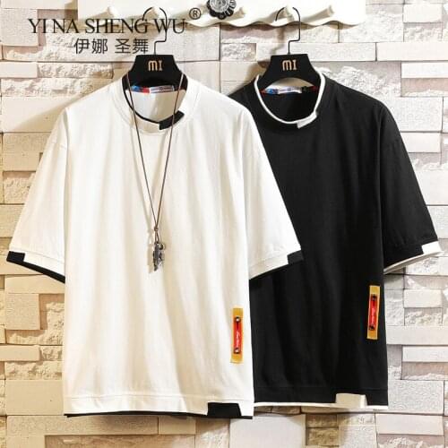 Japanese Summer Cotton And Linen T-shirt Mens Casual Loose Harajuku Clothing Fashion Leisure Loose Thin T-Shirt Men Kimono Top