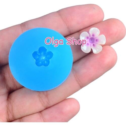 HYL401 13.2mm Kawaii Sakura Flower Silicone Mold Fondant Cake Decoration Craft Nail Resin Clay Art Candy FOOD SAFE OVEN SAFE