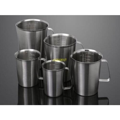 Stainless Steel Measuring Cup Graduated/Baking/Liquid/Milk Coffee Cup Pitcher Measure for Cooking Tool 500ml/700ML/1000ml/1500ML