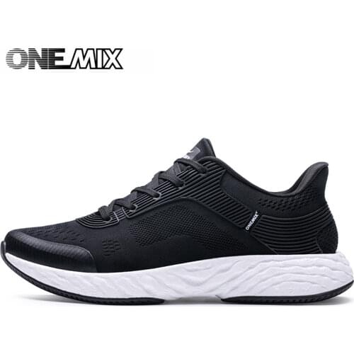 ONEMIX Men Running Shoes Marathon React Breatahble Running Shoes Athletic Trainers Sports Shoes Outdoor Women Walking Sneakers