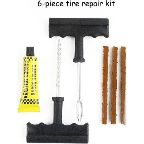 6 Sets Of Special Tire Repair Tools For Car And Motorcycle Tire Repair Kits Outdoor Emergency Maintenance