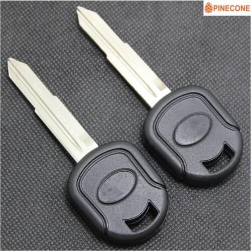 PINECONE for FAW Xiali Car Key Case Uncut Brass Blade Replace Emergency Key Shell Casing Fob