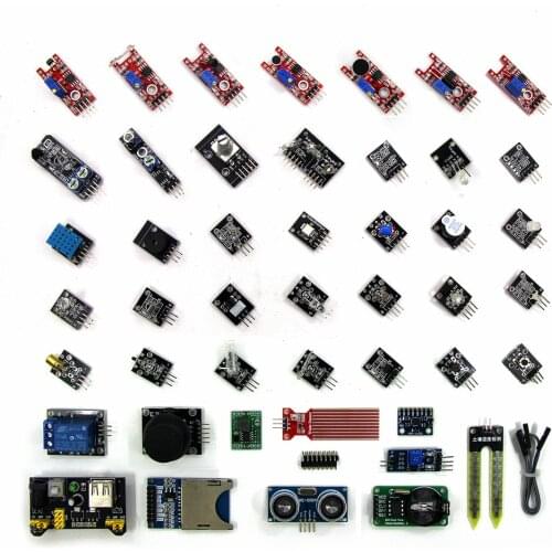 45 in 1 Sensors Modules Starter Kit/ 37in1 Sensor Kit 37 in 1 Sensor Kit for arduino DIY Kit