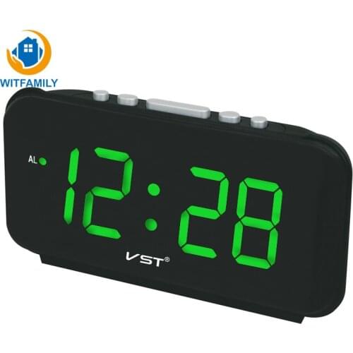 Led Alarm Clock Watch Electronic Table Big Numbers Large Display Luminous Digital Desk Clocks Home Decor Modern Design